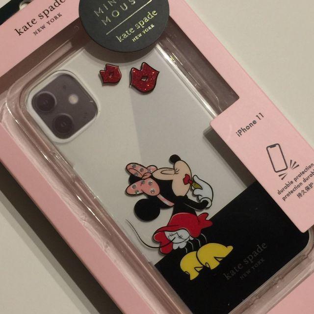 kate spade new york(ケイトスペードニューヨーク)の即購入OK！ ケイトスペード ミニーマウス iPhone 11 対応ケース スマホ/家電/カメラのスマホアクセサリー(iPhoneケース)の商品写真