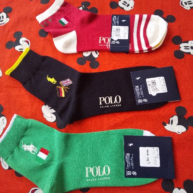 POLO RALPH LAUREN(ポロラルフローレン)の新品未使用　ポロラルフローレンメンズソックス3枚 メンズのレッグウェア(ソックス)の商品写真