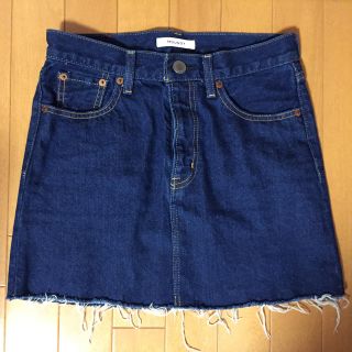 マウジー(moussy)のmoussy デニムスカート(ミニスカート)