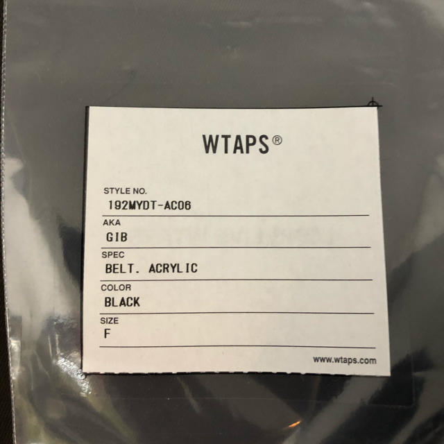 W)taps(ダブルタップス)のWTAPS GIB BELT BLACK メンズのファッション小物(ベルト)の商品写真