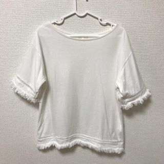 ハッシュアッシュ(HusHush)のフリンジ Tシャツ トップス カットソー (Tシャツ(半袖/袖なし))