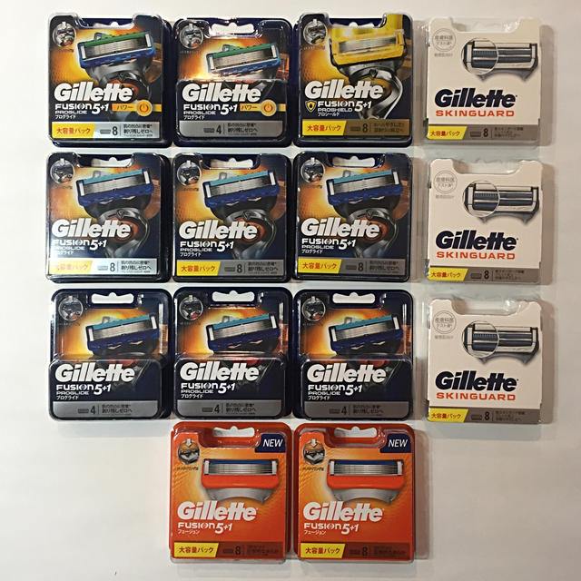 Gillette ジレット 替刃 200個 フュージョン 5＋1 他 未使用品美容/健康