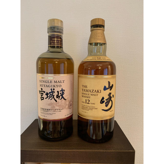 専用出品　3本セット　山崎12年・宮城峡NA & 百年の孤独食品/飲料/酒