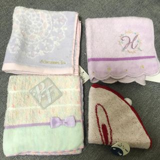 アフタヌーンティー(AfternoonTea)の【新品】ハンドタオル4枚(ハンカチ)