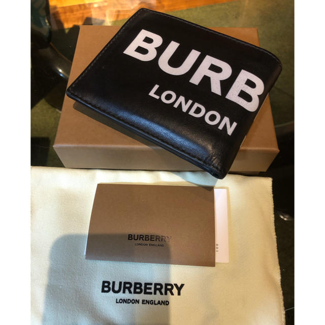 BURBERRY(バーバリー)のBurberry バーバリー ロゴプリント 二つ折り 財布 メンズのファッション小物(折り財布)の商品写真