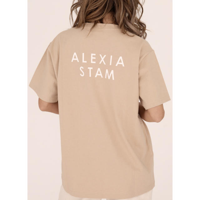 ALEXIA STAM(アリシアスタン)のCircle Logo Print Tee Mocha レディースのトップス(Tシャツ(半袖/袖なし))の商品写真