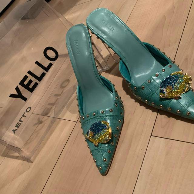 Yellow boots(イエローブーツ)の最終値下げ★yello ターゴイズPALAU MULES☆1回着用 レディースの靴/シューズ(サンダル)の商品写真
