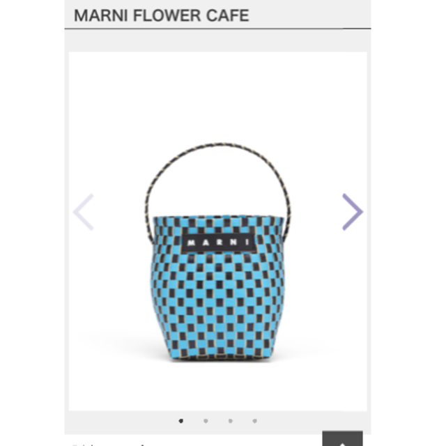 バッグMARNI マルニ　フラワーカフェ　ワンハンドルバッグ　ピクニックバッグ