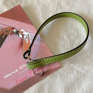 エルベシャプリエ(Herve Chapelier)のエルベシャプリエ ジャスマン　黄緑　1660L 紐　レザーストラップ(キーホルダー)