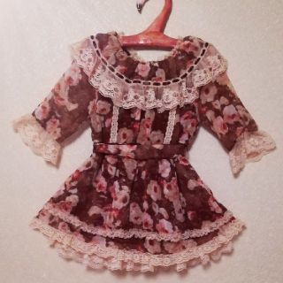 90～100　姫系☆フリル花柄ワンピース(ワンピース)