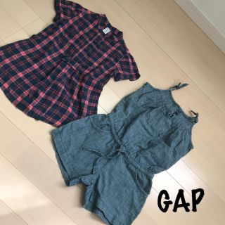 ギャップキッズ(GAP Kids)のギャップキッズ　GAP オールインワン　2着(Tシャツ/カットソー)