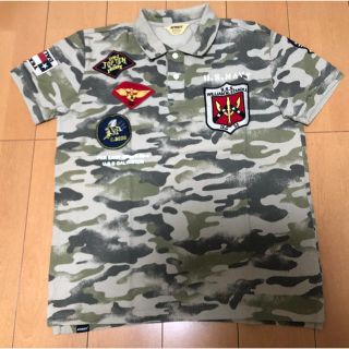 アヴィレックス(AVIREX)のAVIREX 半袖ポロシャツ TOPGUN ワッペン ミリタリー 6163347(Tシャツ/カットソー(半袖/袖なし))