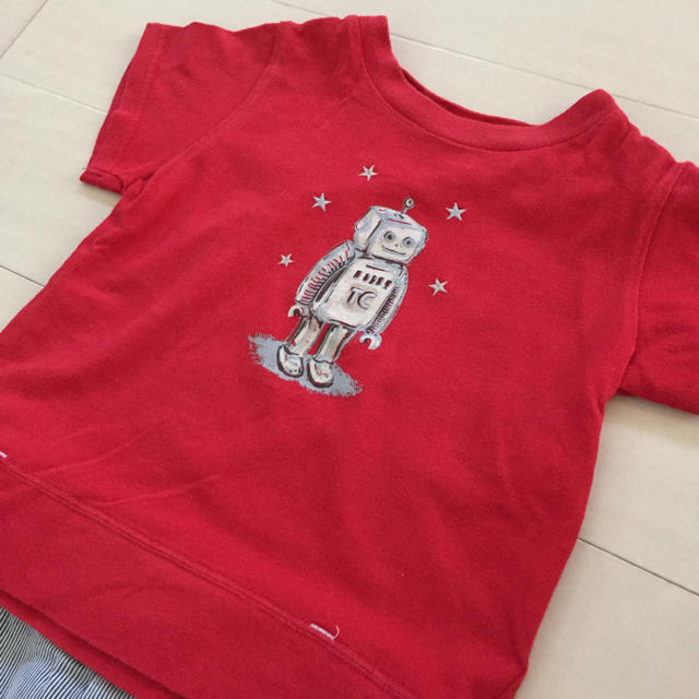 Tartine et Chocolat(タルティーヌ エ ショコラ)のタルティーヌエショコラ Tシャツ パンツ セット 90 BEBE べべ キッズ/ベビー/マタニティのキッズ服男の子用(90cm~)(Tシャツ/カットソー)の商品写真