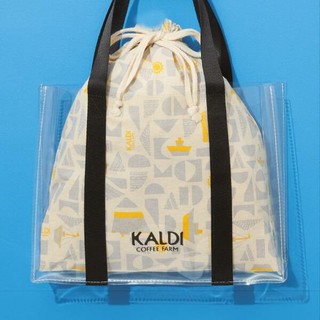 カルディ(KALDI)のカルディ KALDI 夏のコーヒーバッグ 幾何学柄 バッグのみ(トートバッグ)