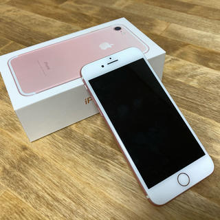 アイフォーン(iPhone)のiPhone7 ローズゴールド 32GB SIMフリー(スマートフォン本体)