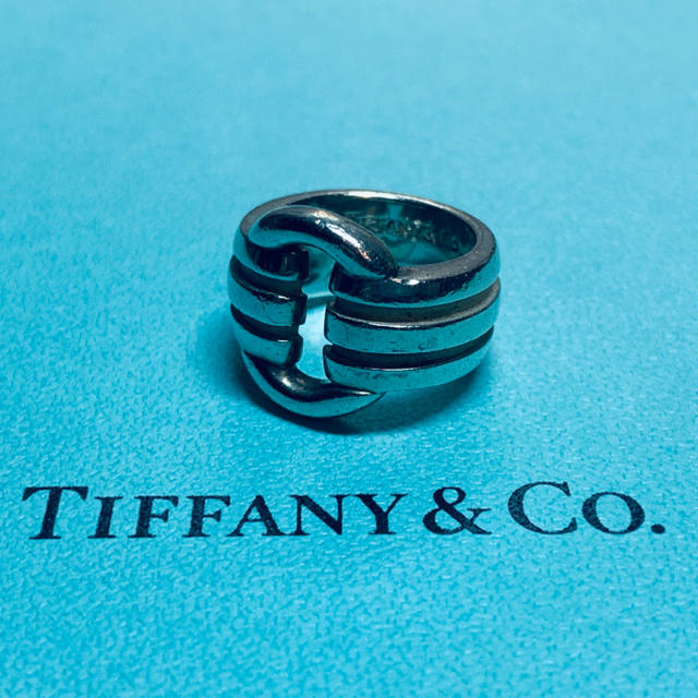 VINTAGE TIFFANY ティファニー グルーヴ サークル リング 8号 enot.in.ua