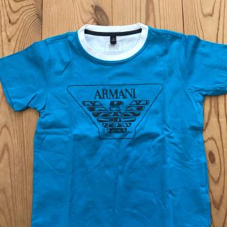 アルマーニ ジュニア(ARMANI JUNIOR)のアルマーニジュニア　Tシャツ　青(Tシャツ/カットソー)