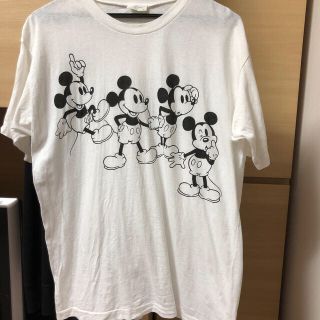 ディズニー(Disney)の更にお値下げ‼️  白黒　Mickey Tシャツ　　サイズ　レディースフリー(Tシャツ(半袖/袖なし))