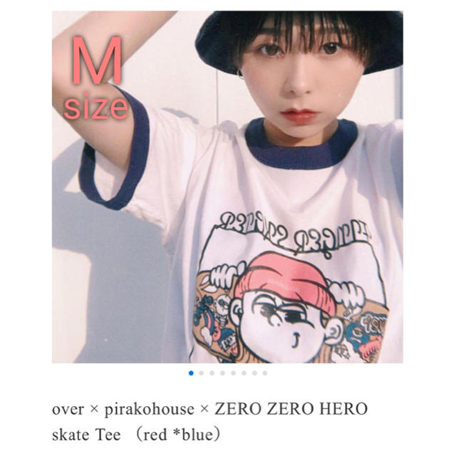 over pirakohouse ZERO ZERO HERO Tシャツ古塔つみ レディースのトップス(Tシャツ(半袖/袖なし))の商品写真