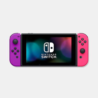 ニンテンドースイッチ(Nintendo Switch)の【新品】Nintendo Switch 本体 ネオンパープル×ネオンピンク(家庭用ゲーム機本体)