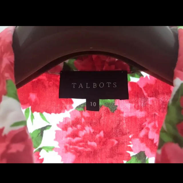 TALBOTS(タルボット)のタルボット花柄コットンワンピースサイズ10 レディースのワンピース(ひざ丈ワンピース)の商品写真