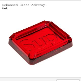 シュプリーム(Supreme)のSupreme Debossed Glass Ashtray 赤(灰皿)