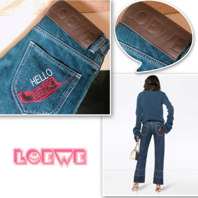 LOEWE(ロエベ)のロエベ   ストレートパンツ デニム フォン ロゴ  レディースのパンツ(デニム/ジーンズ)の商品写真