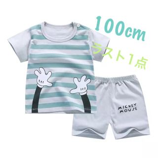 ギャップキッズ(GAP Kids)の【新品】ディズニー　ミッキー　パジャマ　半袖×半ズボン　100cm(パジャマ)