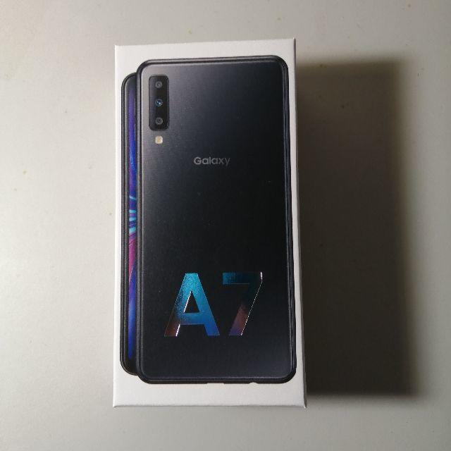 SAMSUNG(サムスン)のGALAXY A7 ブラック スマホ/家電/カメラのスマートフォン/携帯電話(スマートフォン本体)の商品写真