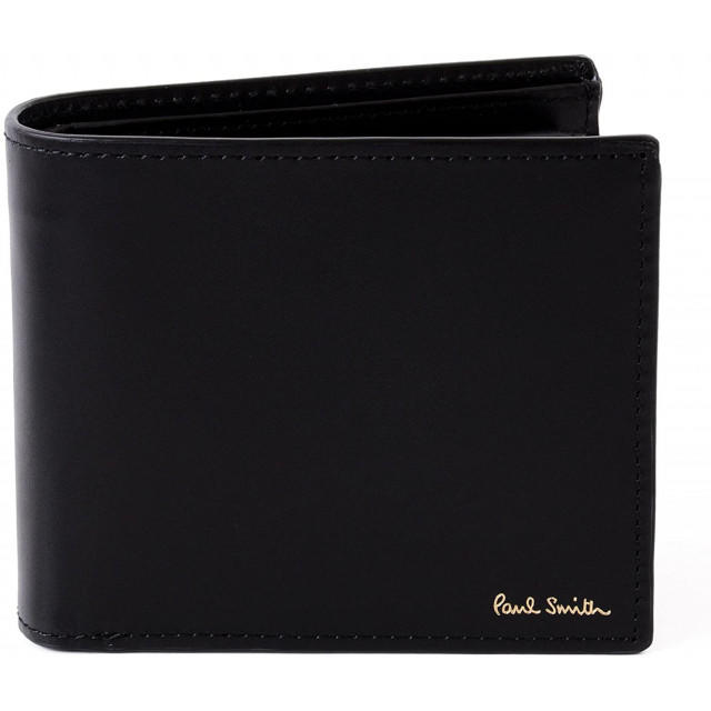 Paul Smith(ポールスミス)の新品 本革 レザー 折財布 ブラック 黒 メンズのファッション小物(長財布)の商品写真
