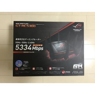 エイスース(ASUS)の新品未開封 ASUS ROGゲーミングルーター トライバンド GT-AC5300(PC周辺機器)