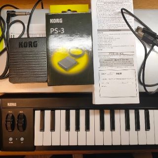 KORG microKEY Air 61、PS-3 PEDAL SWITCH(MIDIコントローラー)