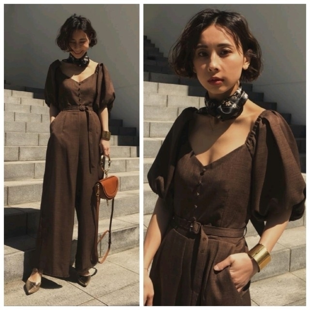 Ameri VINTAGE - Ameri【タグ付新品】 後ろ リボン ロンパースの Ameri VINTAGE - Ameri【タグ付新品】 後ろ リボン ロンパースの