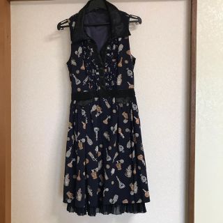 アクシーズファム(axes femme)のひざ丈ワンピース　ノースリーブ(ひざ丈ワンピース)