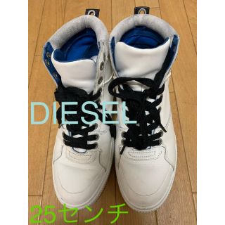 ディーゼル(DIESEL)のDIESELレザーハイカットスニーカー(スニーカー)