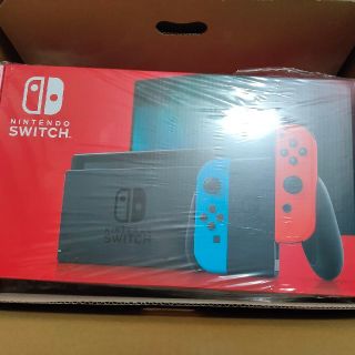 ニンテンドースイッチ(Nintendo Switch)の【新品、未使用】Nintendo Switch ネオンブルー、ネオンレッド(家庭用ゲーム機本体)