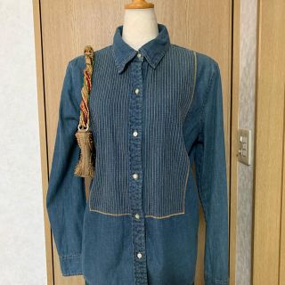 ギャップ(GAP)のみちこ様ご専用　腕の長〜いＧAＰデニムトップス&レースワンピース(シャツ/ブラウス(長袖/七分))