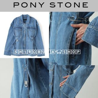 PONY STONE ポニーストーン　デニムジャケット　ワンピース