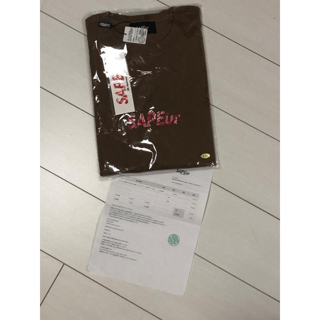 SAPEur RED Paisley Head サプール Tシャツ XXL 茶 メンズのトップス(Tシャツ/カットソー(半袖/袖なし))の商品写真