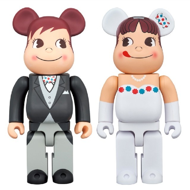 BE@RBRICK ウェディング ペコちゃん & ポコちゃん 400％