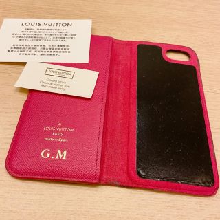 ルイヴィトン(LOUIS VUITTON)のLOUIS VUITTON  iPhone8ケース(ピンク)(iPhoneケース)