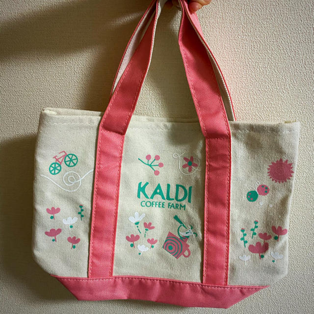 KALDI(カルディ)のカルディ  トートバッグ　ピンク レディースのバッグ(トートバッグ)の商品写真