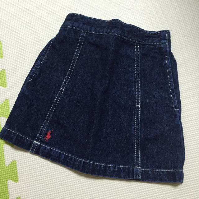 Ralph Lauren(ラルフローレン)のラルフローレン デニムスカート 90 キッズ/ベビー/マタニティのキッズ服女の子用(90cm~)(スカート)の商品写真