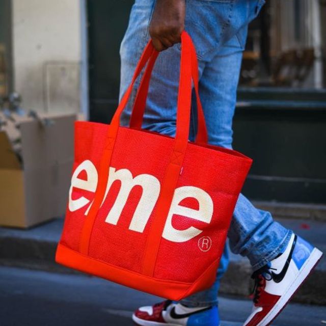 supreme Raffia Tote