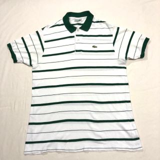 ラコステ(LACOSTE)のCHEMISE LACOSTE シミーズラコステ　フランス製　ボーダーポロシャツ(ポロシャツ)