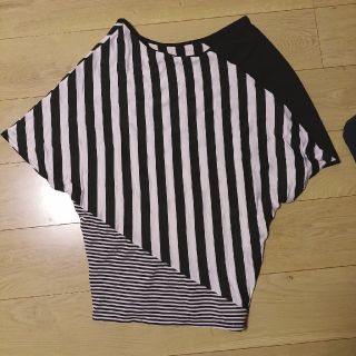 ボーダドルマンカットソー(Tシャツ(半袖/袖なし))