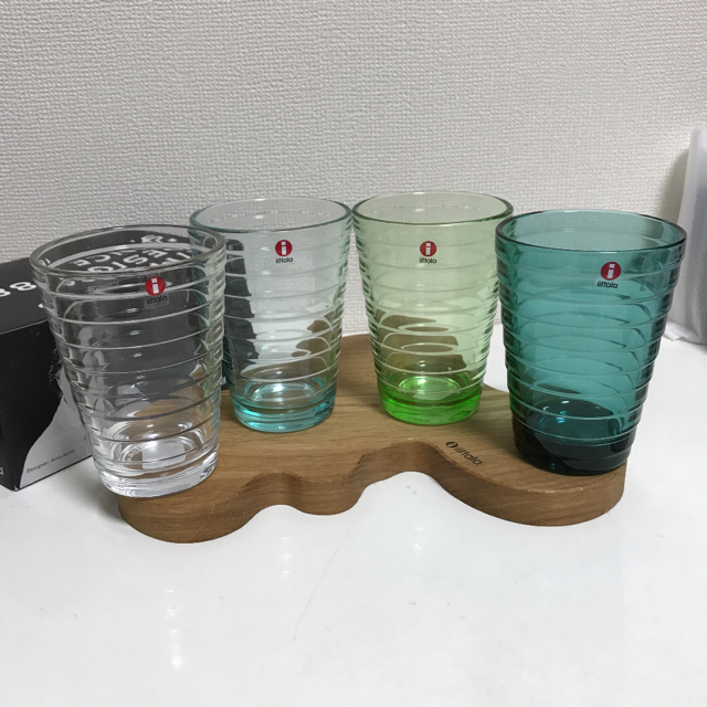 iittala(イッタラ)の新品☆イッタラ アイノアールト ハイボール 4点セット インテリア/住まい/日用品のキッチン/食器(食器)の商品写真