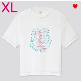 ラデュレ(LADUREE)のユニクロ XL ホワイト ザ ブランズティータイム  ラデュレ アルファベットT(Tシャツ(半袖/袖なし))