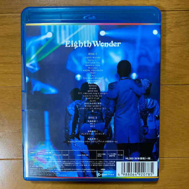 AAA(トリプルエー)のAAA　TOUR　2013　Eighth　Wonder Blu-ray エンタメ/ホビーのDVD/ブルーレイ(ミュージック)の商品写真