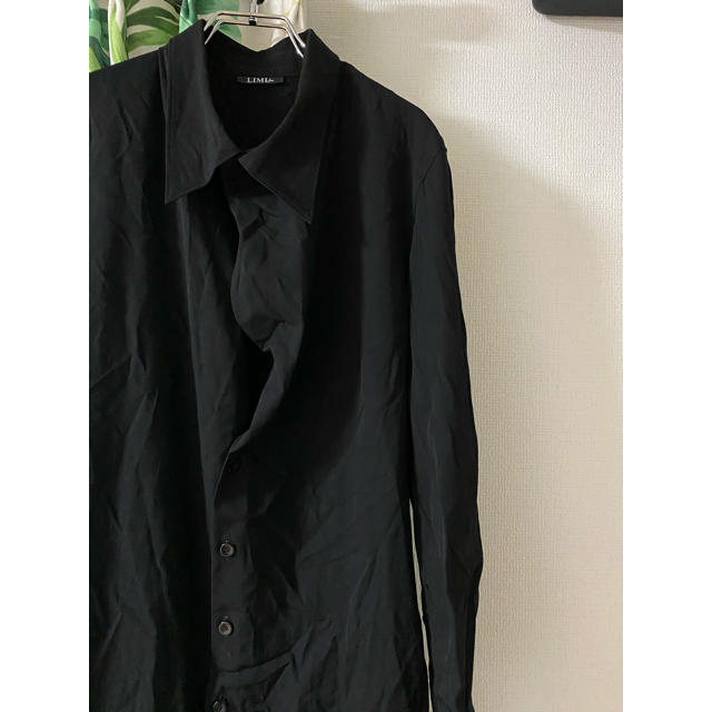 Yohji Yamamoto - ヨウジヤマモト ウールギャバ中空きロングシャツの